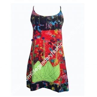 Ladies multi tie dye dress
