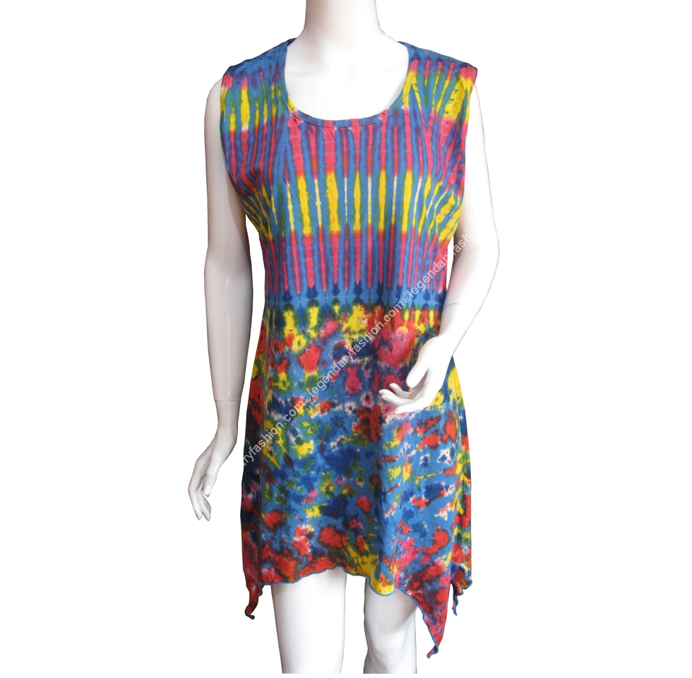 Ladies mix tie dye dress