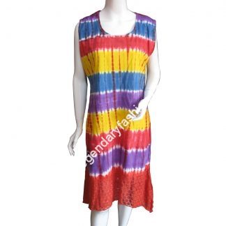 Ladies rainbow tie dye dress
