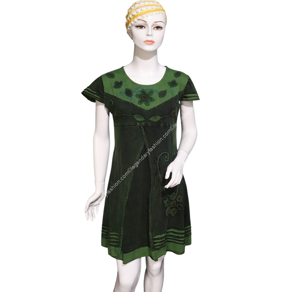 Ladies hand crochet dyed dress