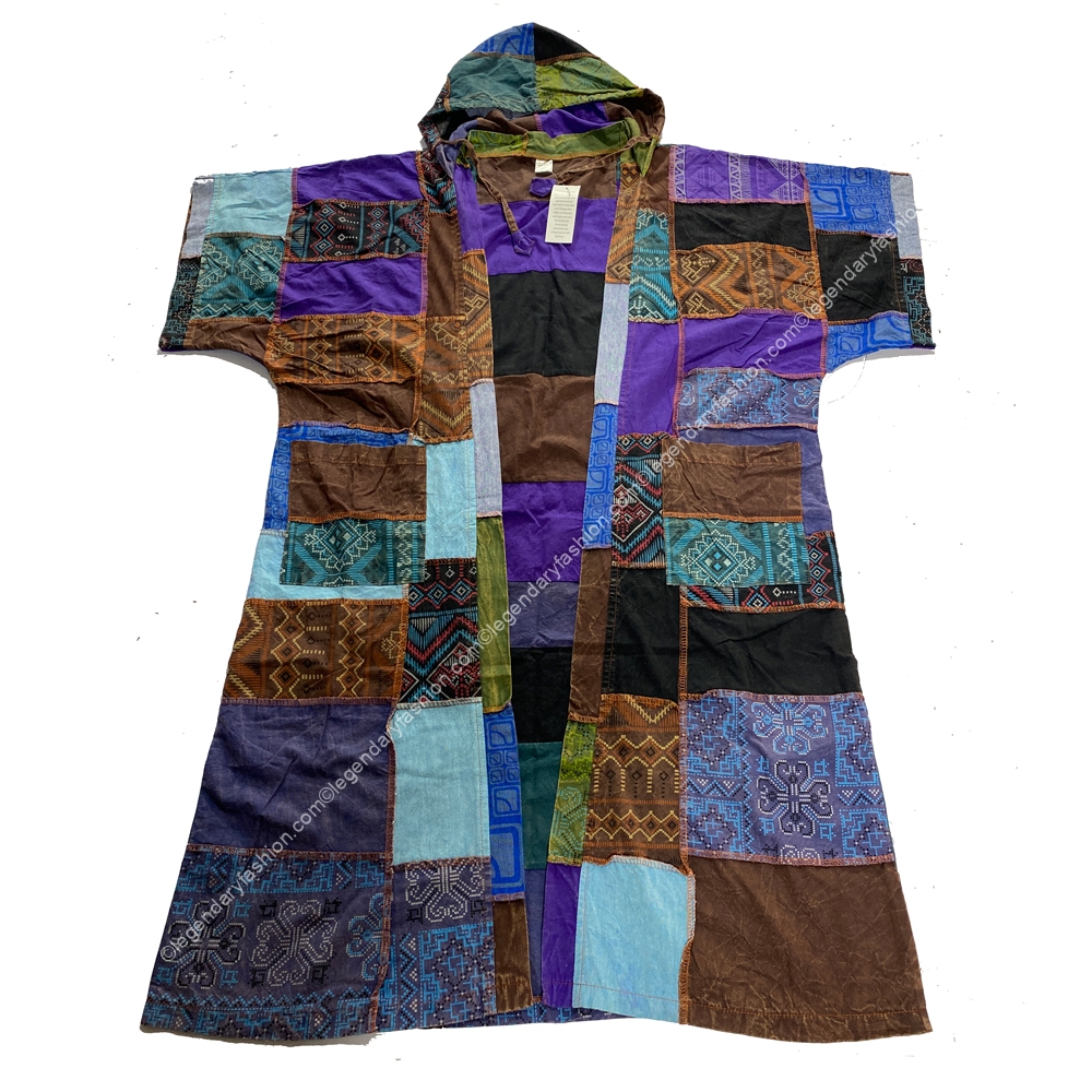 Long multiple patchwork shirts
