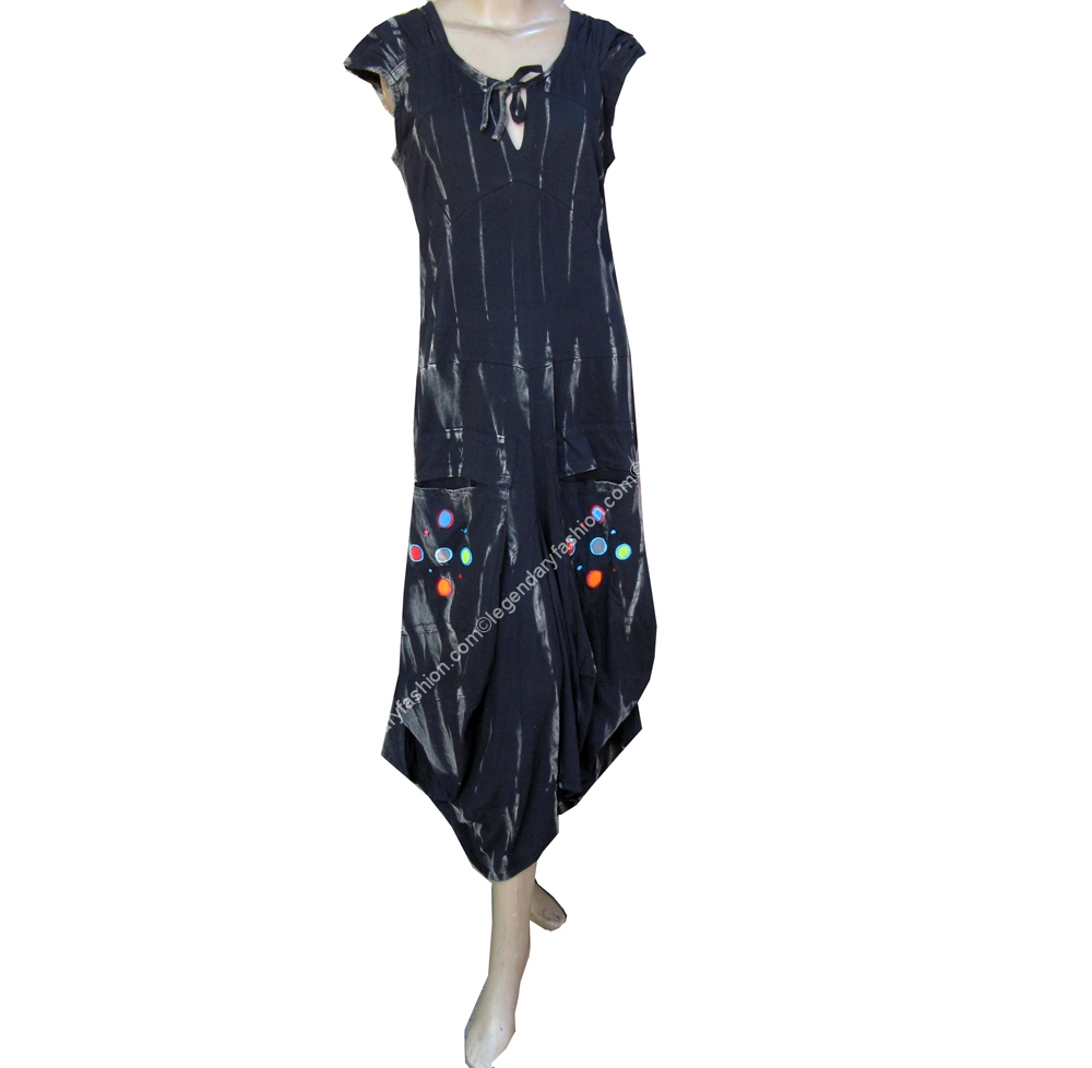 Ladies long tie dye dress