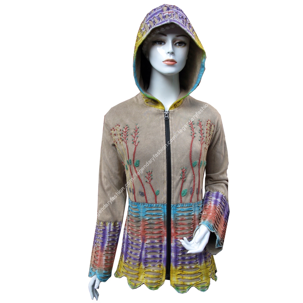 Ladies Rainbow razor cut style Jacket