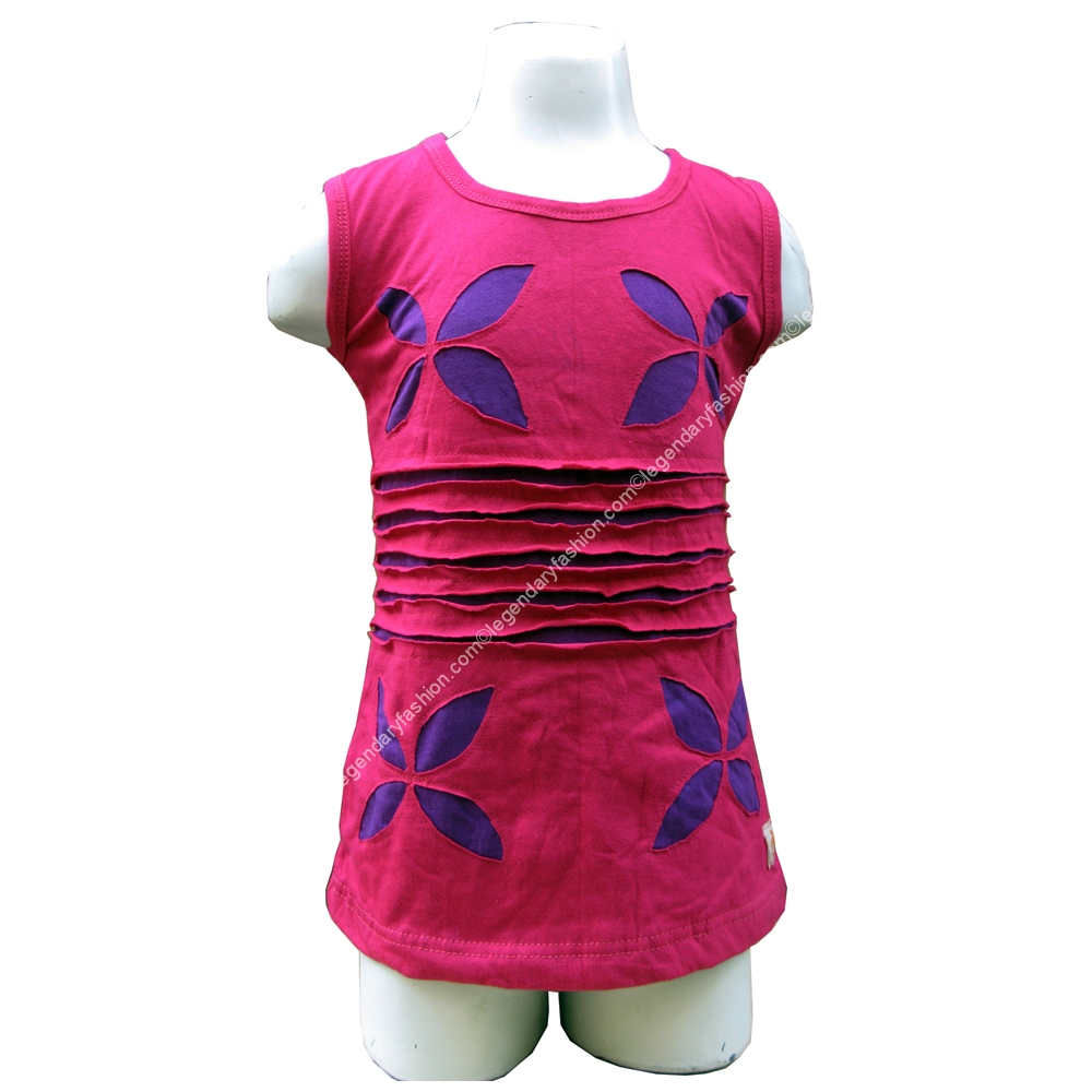 Kids flowery style tops