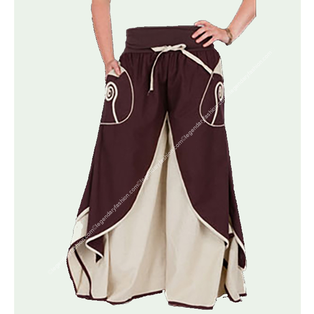 Ladies butterfly overlap Trouser