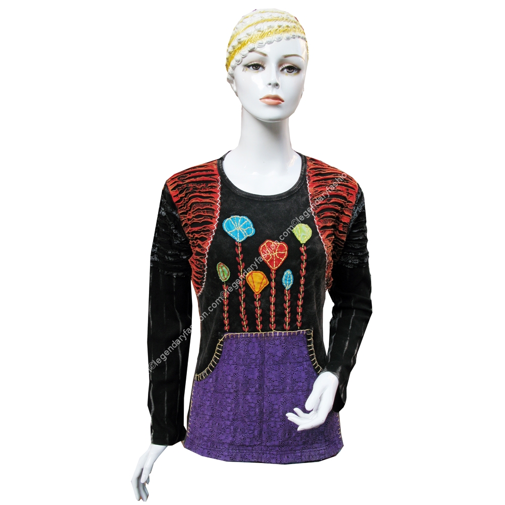 Ladies flowery tops