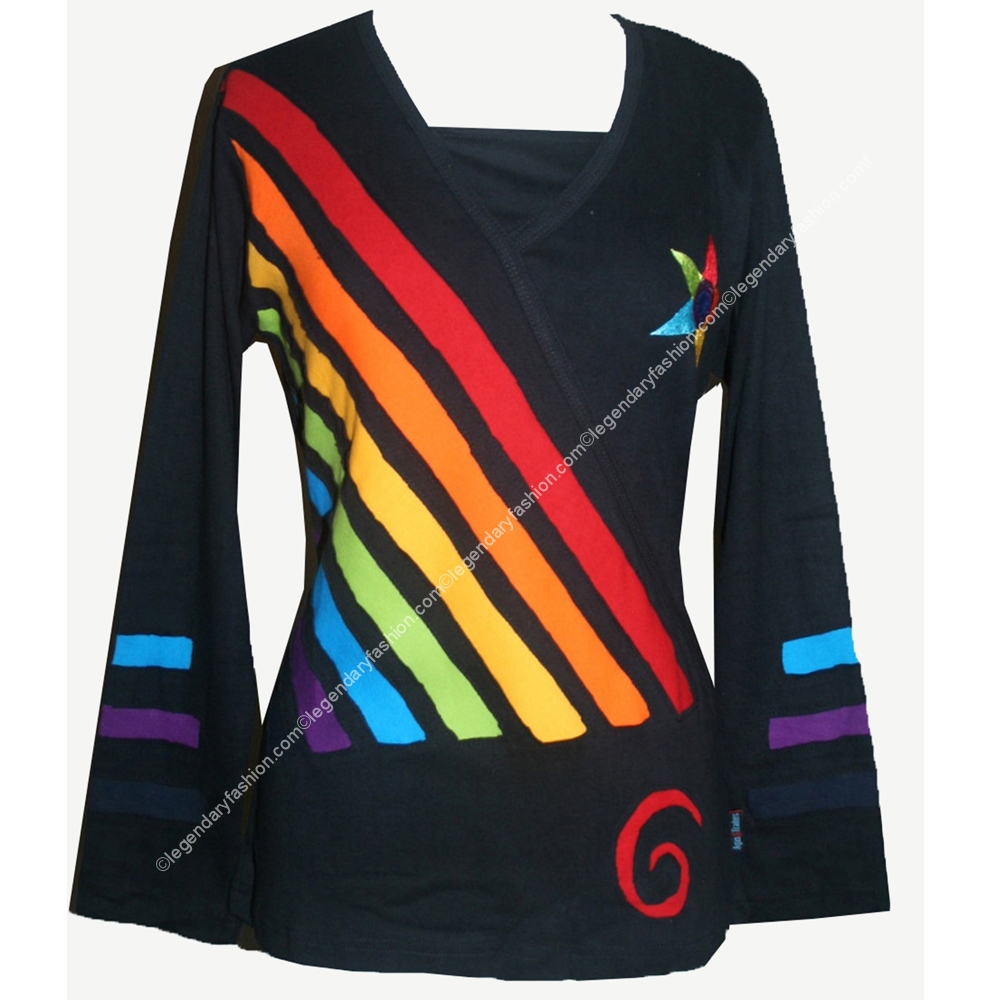 Ladies rainbow tops