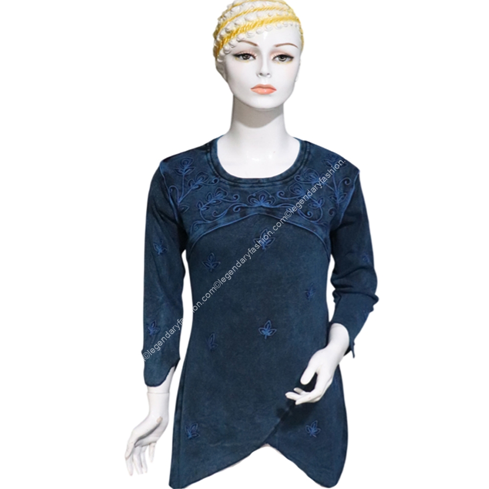 Ladies high low waist tops