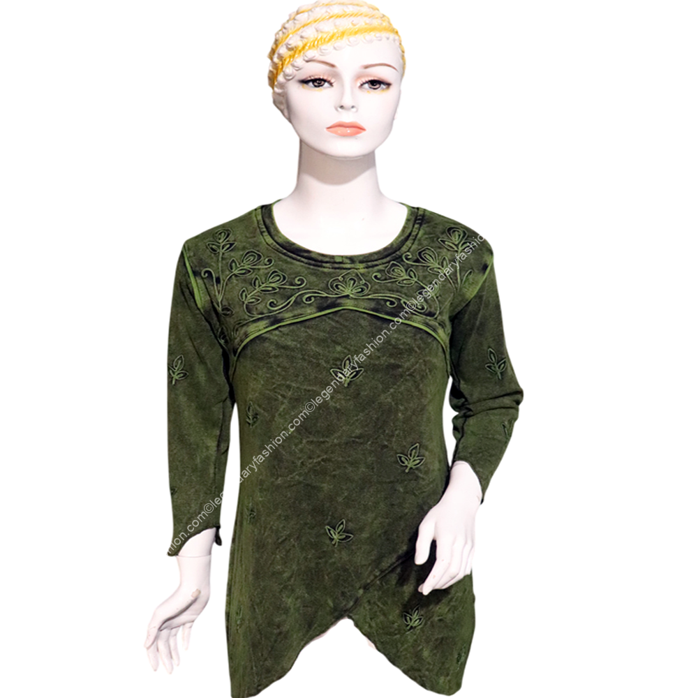 Ladies high low waist tops