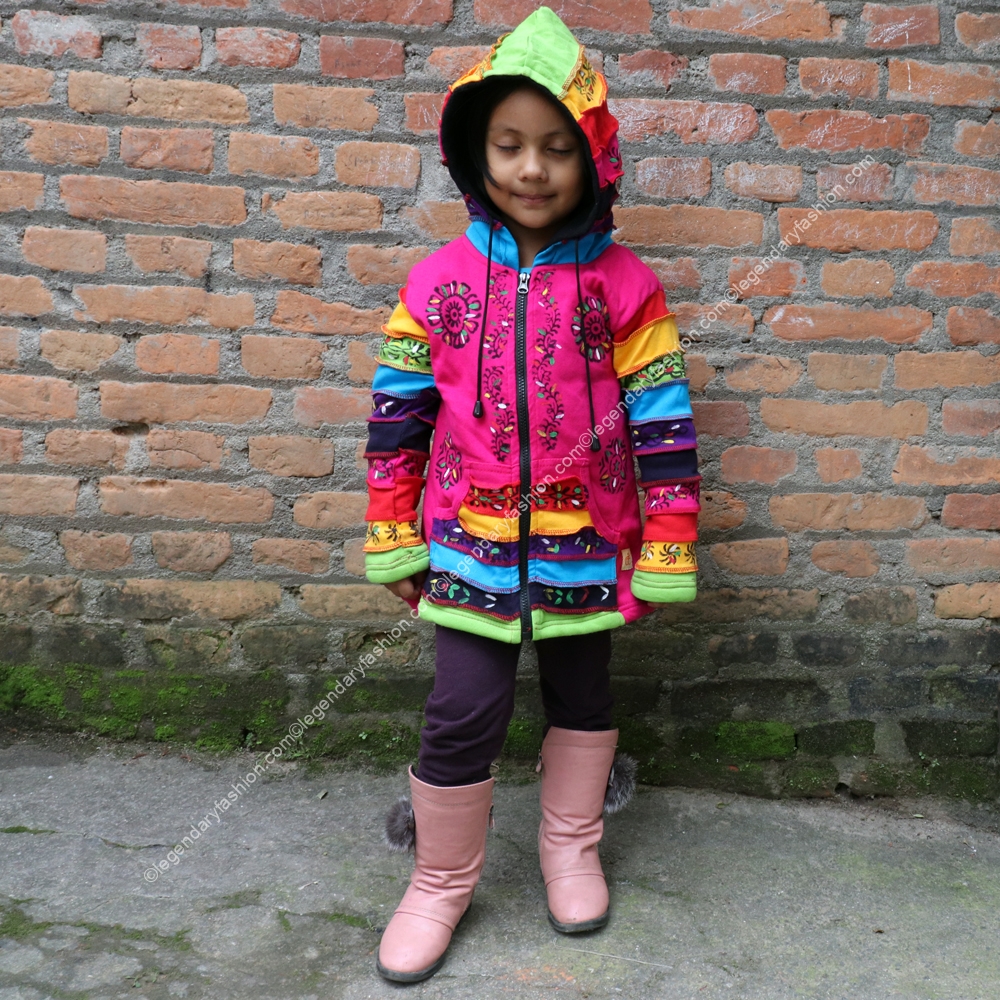 Kids rainbow panel Jacket
