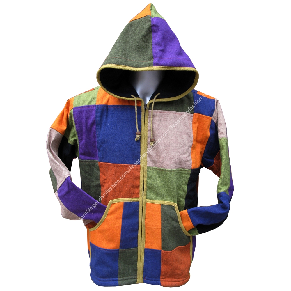 Men's hippie Patchwork Jacket