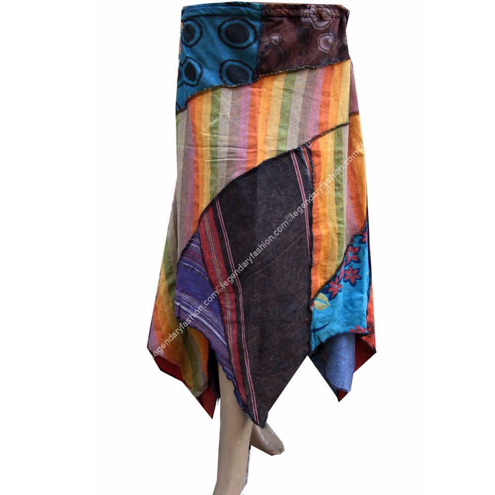 Ladies angle cut skirt