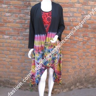 Ladies tie dye long outer