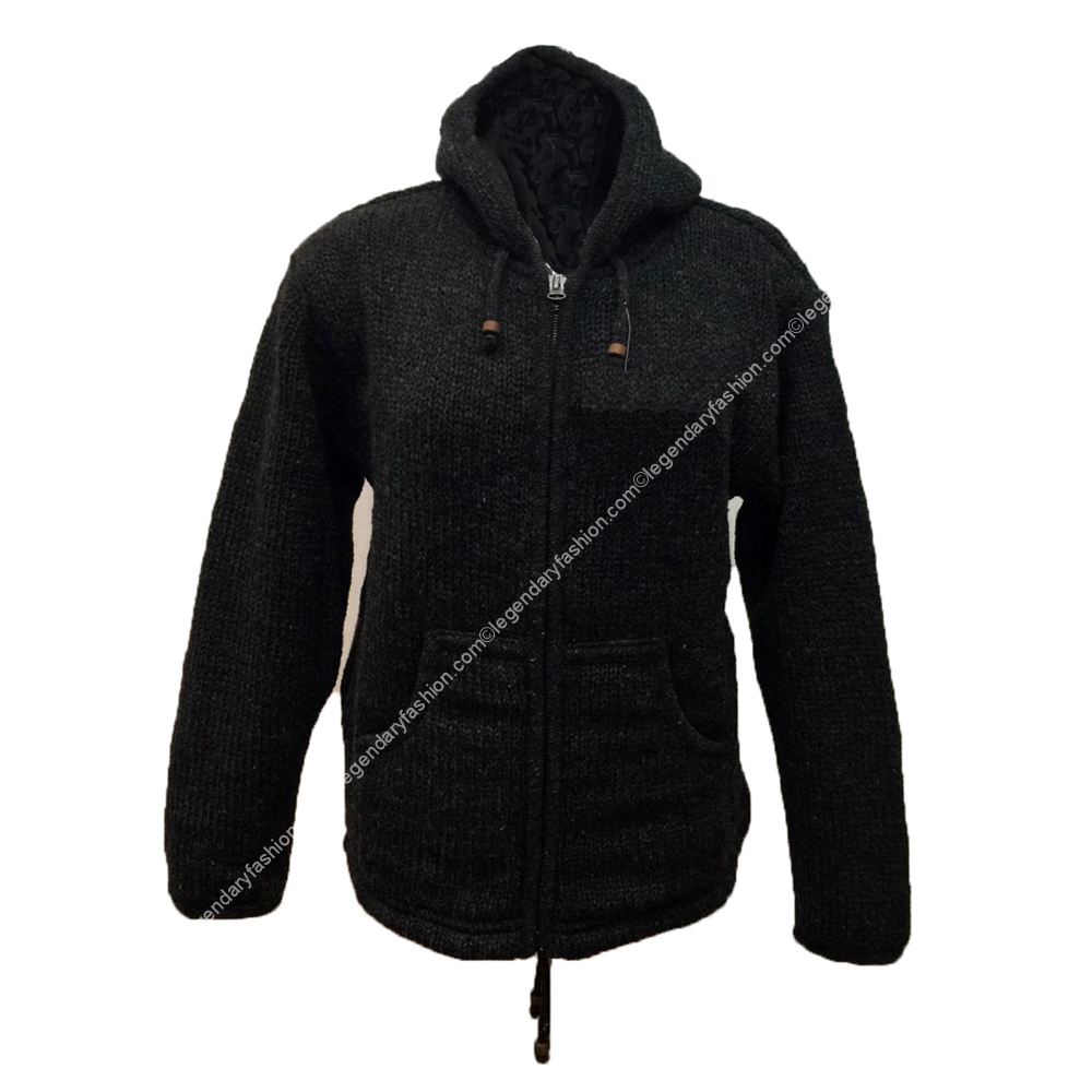 Natural Plain woolen Jacket