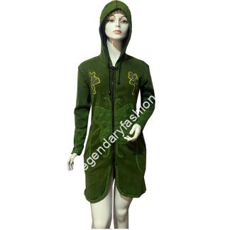 Ladies long butterfly design coat