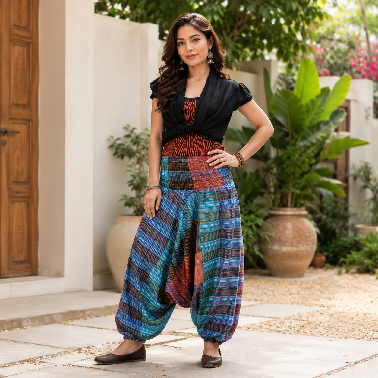 Aladdin multi color trouser