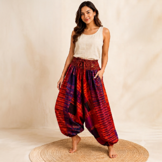 Aladdin multi color trouser2