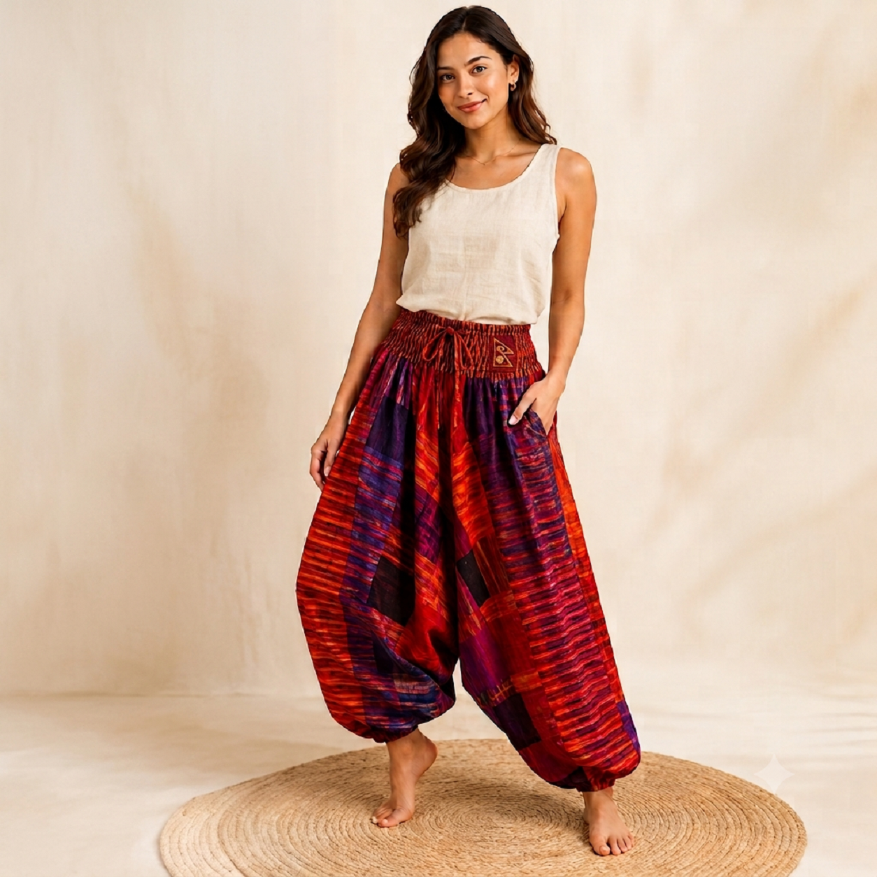 Aladdin multi color trouser2