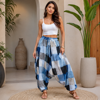 Aladdin multi plain trouser