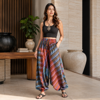 Aladdin multi stripe trouser