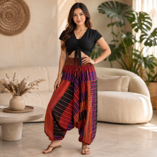 Aladdin multi stripe trouser