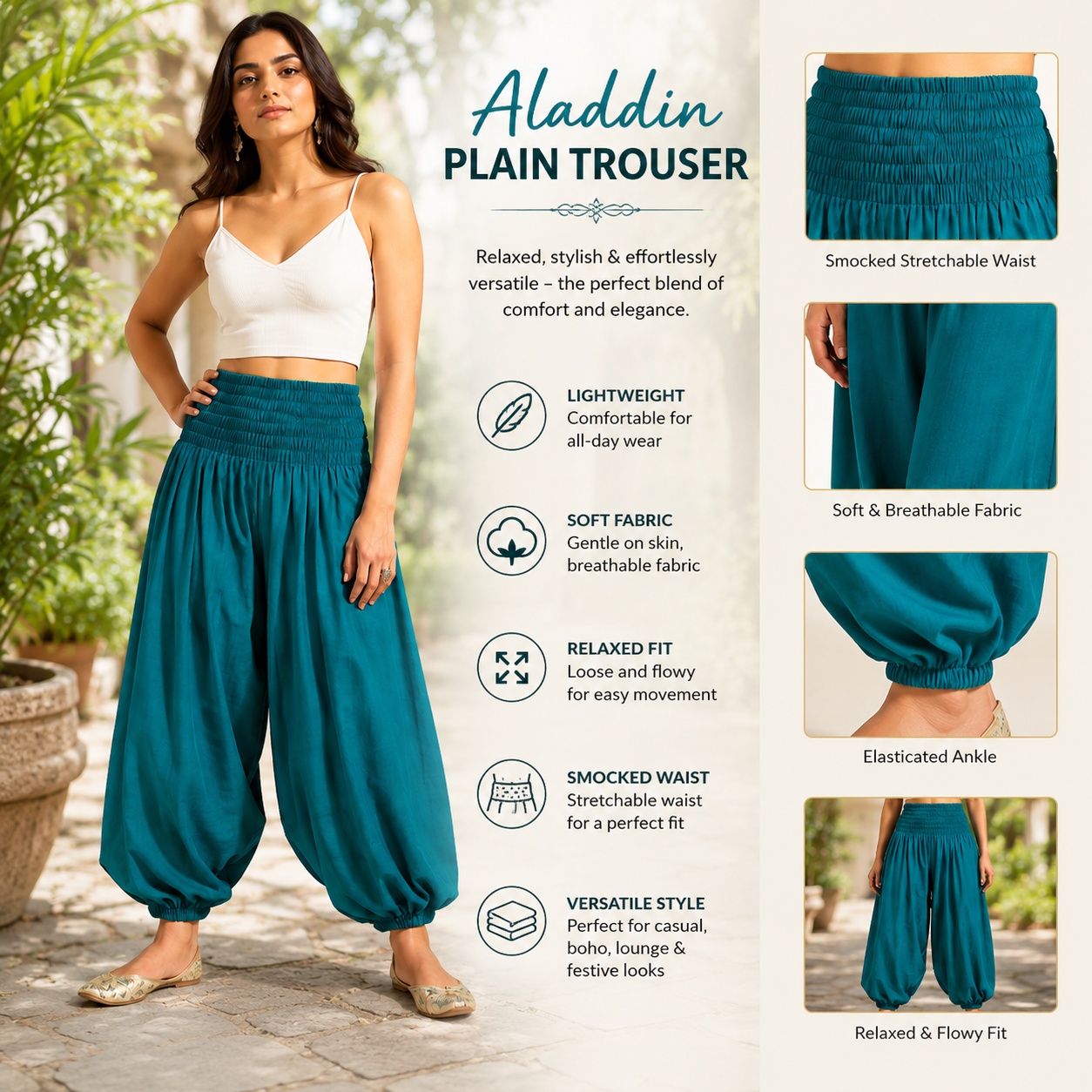 Aladdin plain trouser2