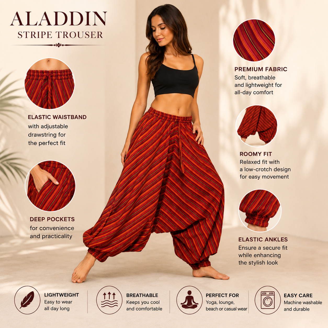 Aladdin stripe Trouser - Image 2