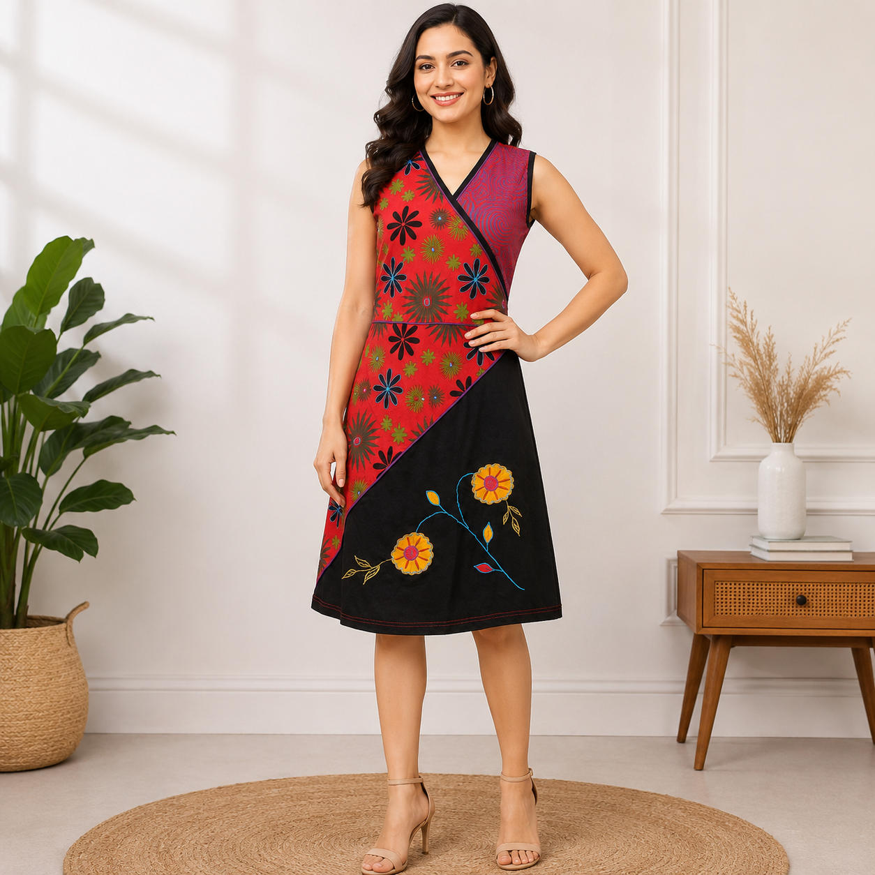 Flowery Print Dress
