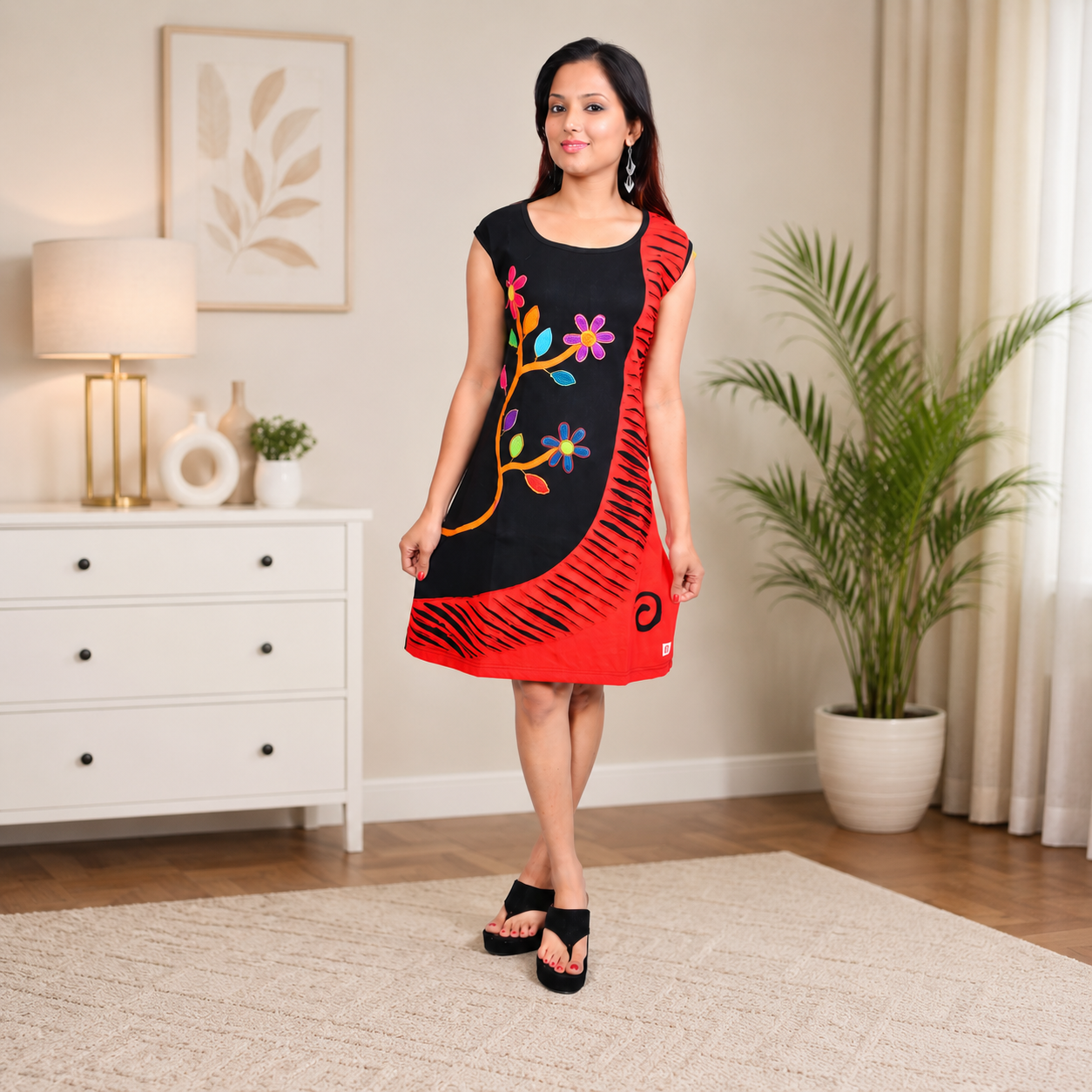 Ladies Razor Cut Dress - Image 3