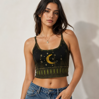 Ladies moon sign top