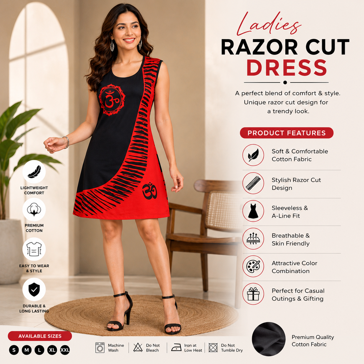 Ladies Razor cut Dress - Image 2