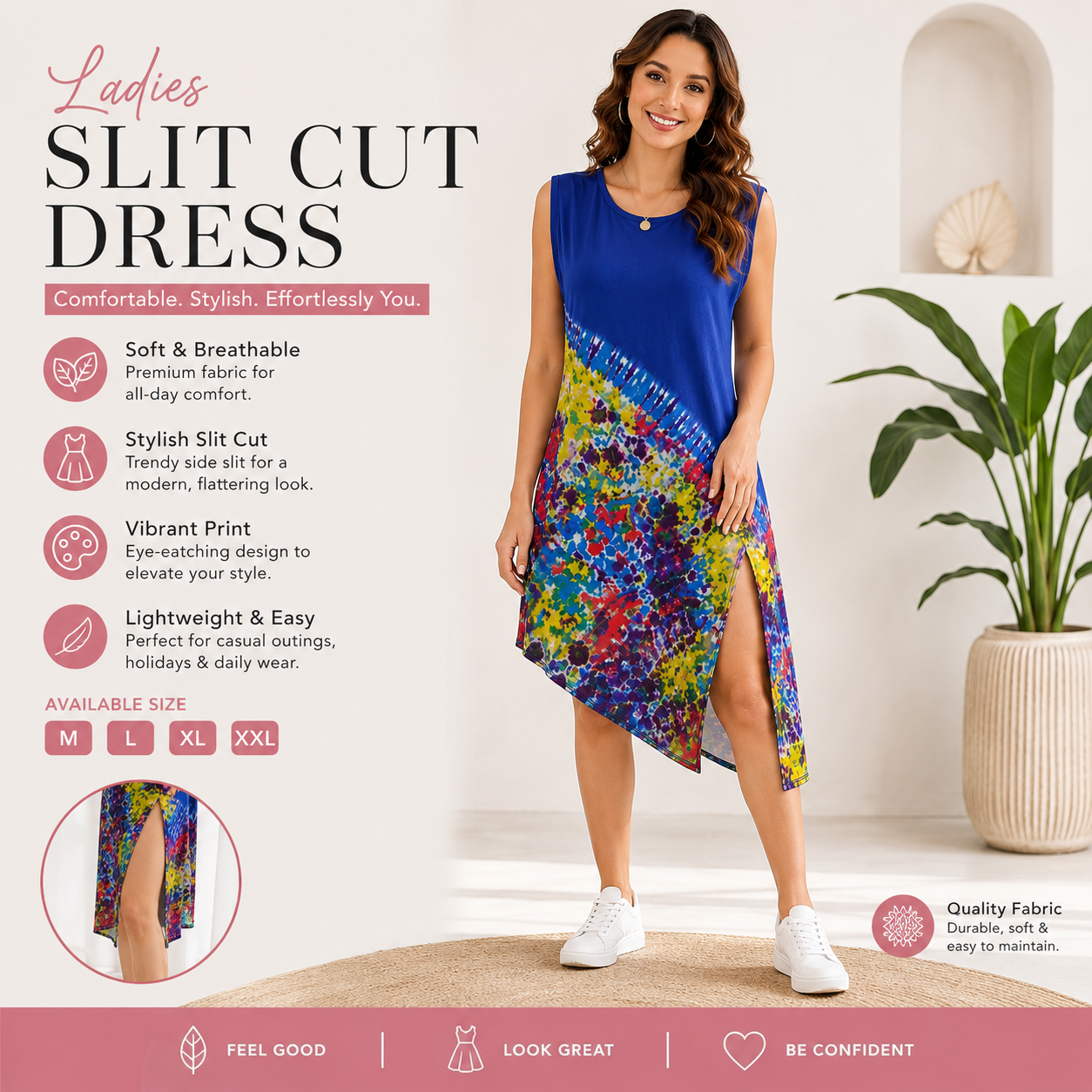 Ladies Slit cut dress - Image 2