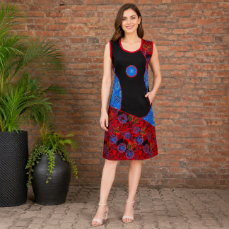 Ladies flower print dress