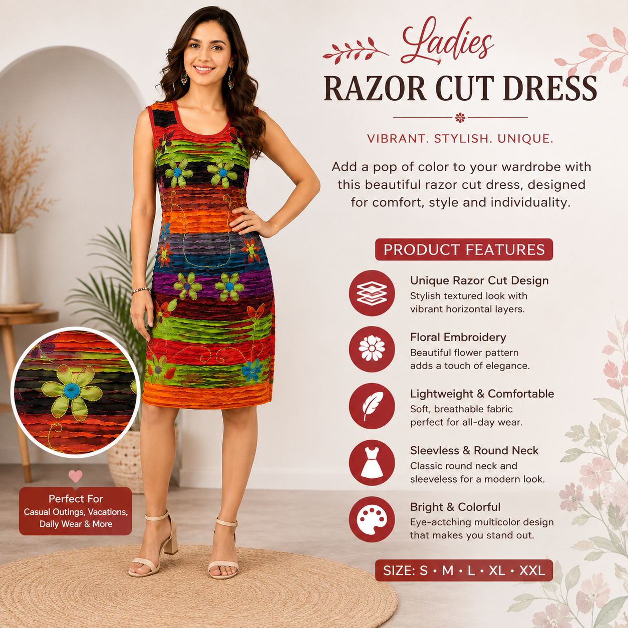 Ladies razor cut dress - Image 2