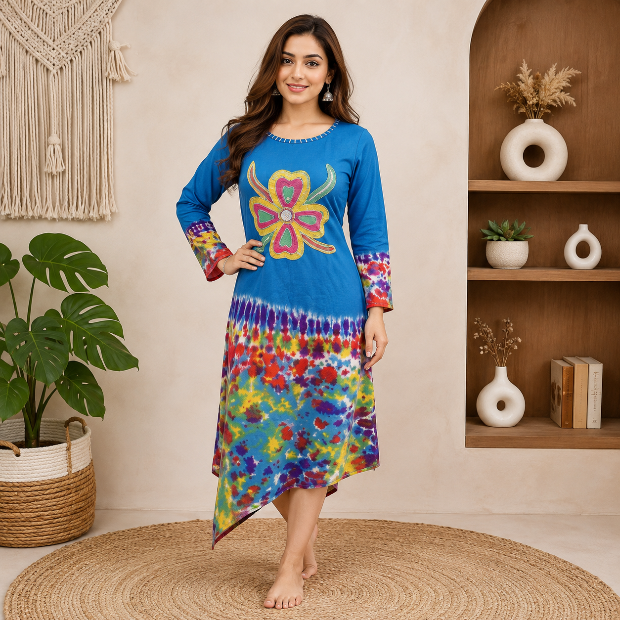 Ladies tie dye dress