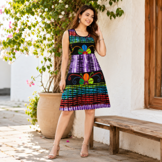 Ladies tie dye dress